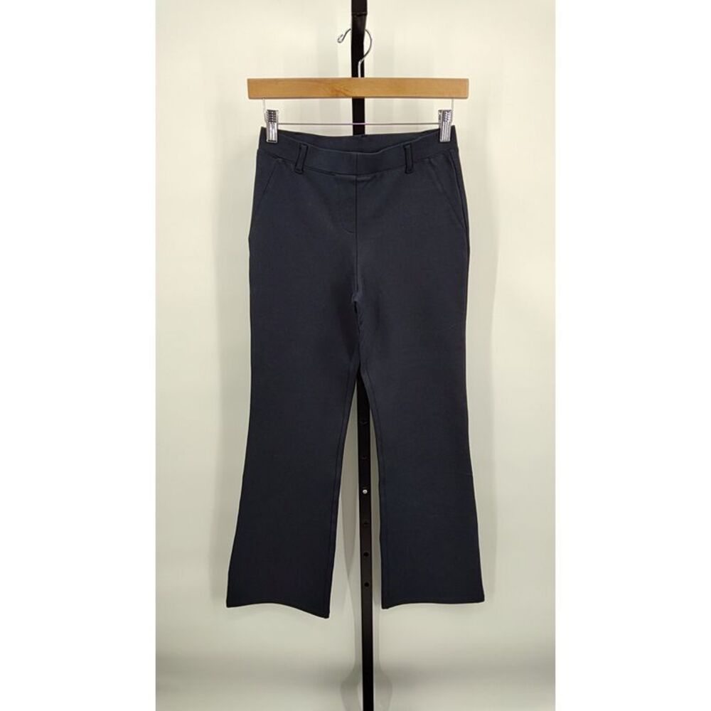 Quince Womens Ultra-Stretch Ponte Bootcut Pants Navy XS - Picture 2 of 3